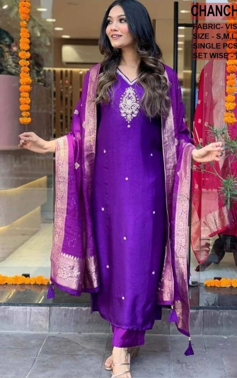 Kurthis with pant and dupatta