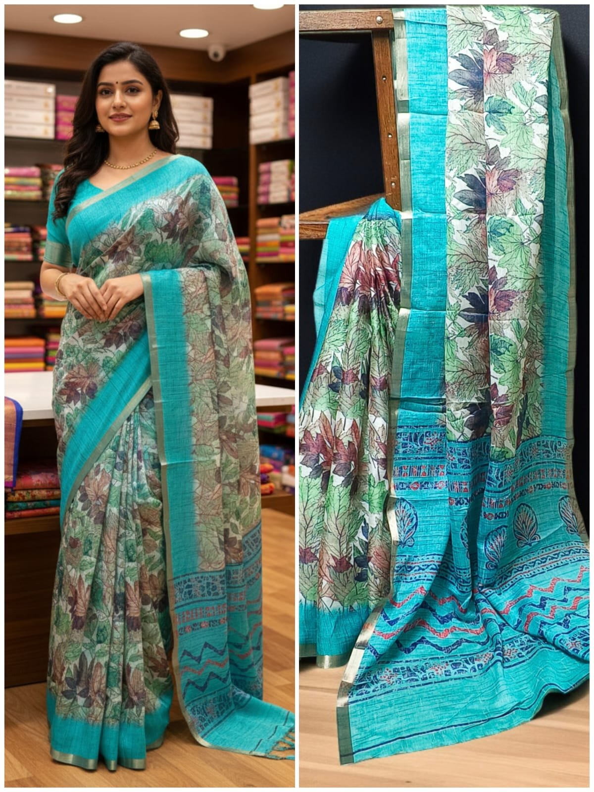 SILKWORMS COTTON SOFT SILK SAREE