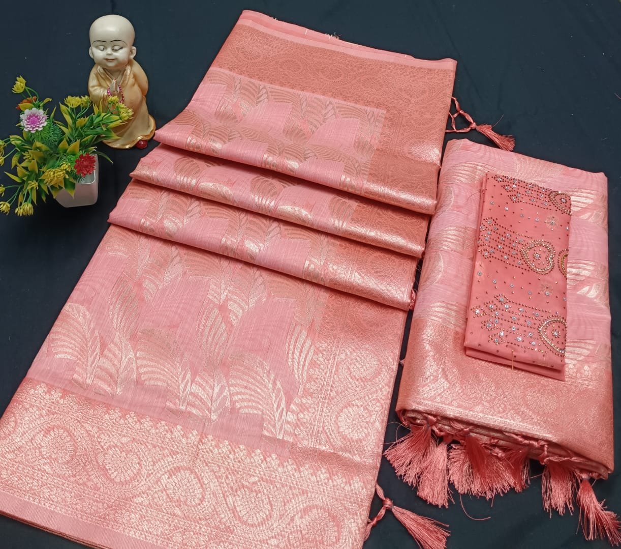 WEDDING BRIDAL FANCY cotton SAREES